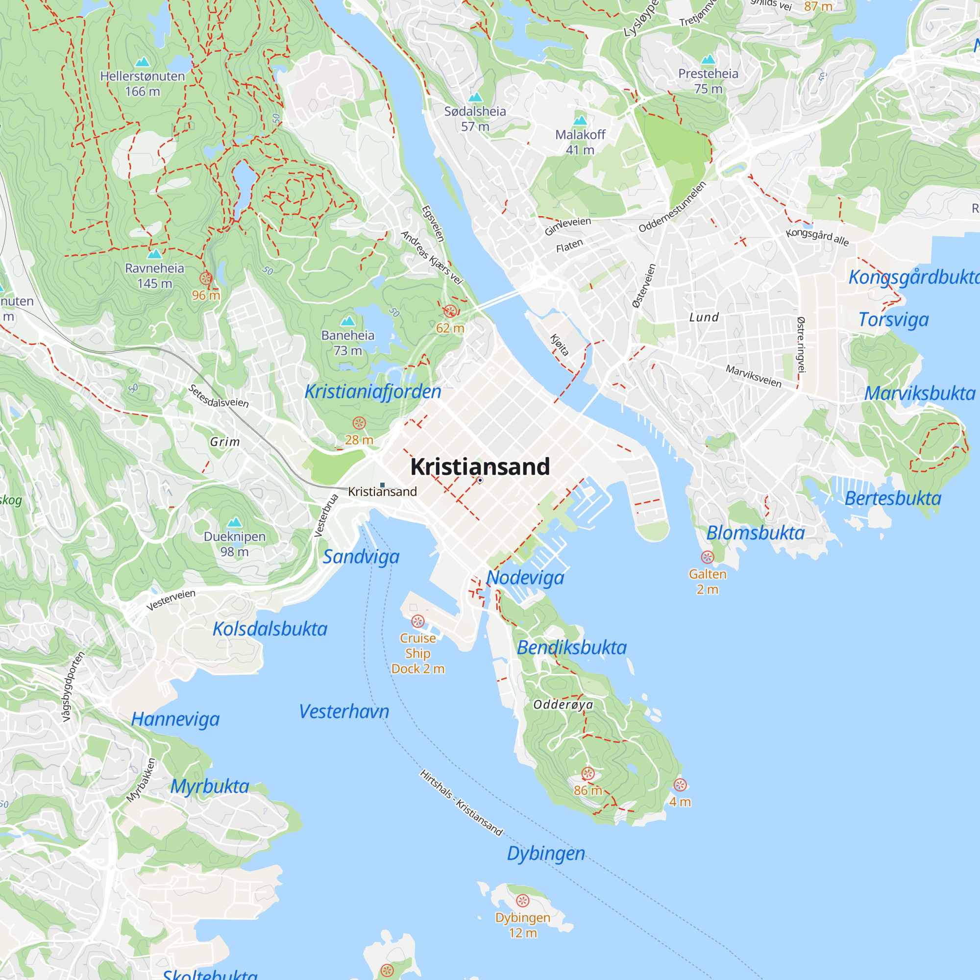 Agder Kollektivtrafikk kundesenter map