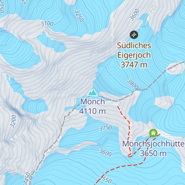 Map of Mönch
