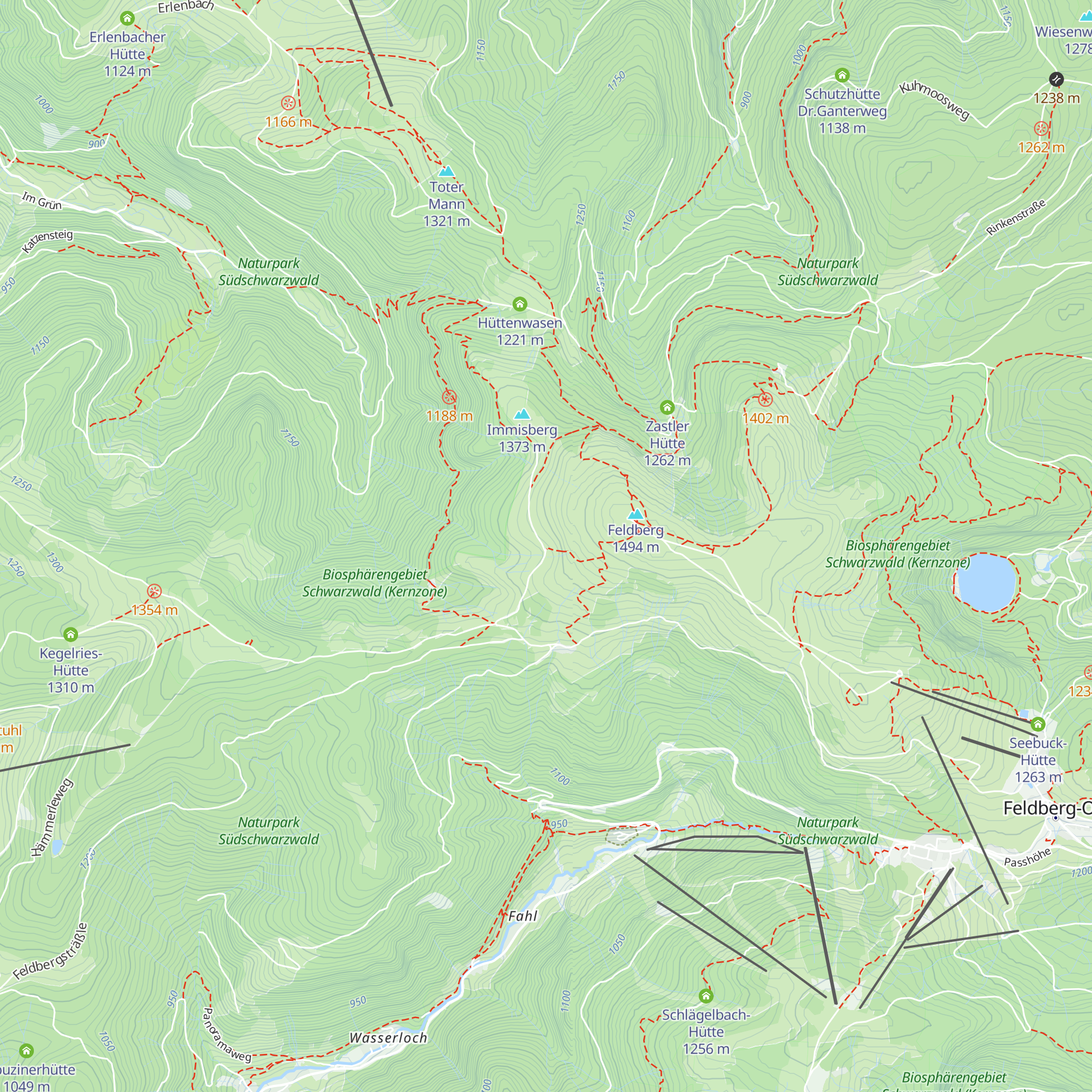St. Wilhelmer Hütte map