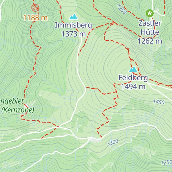 Map of St. Wilhelmer Hütte