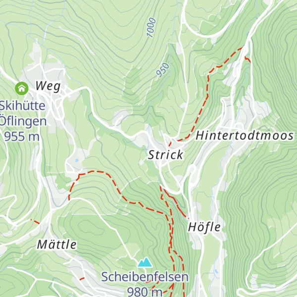 Map of Kirchberg-Hütte