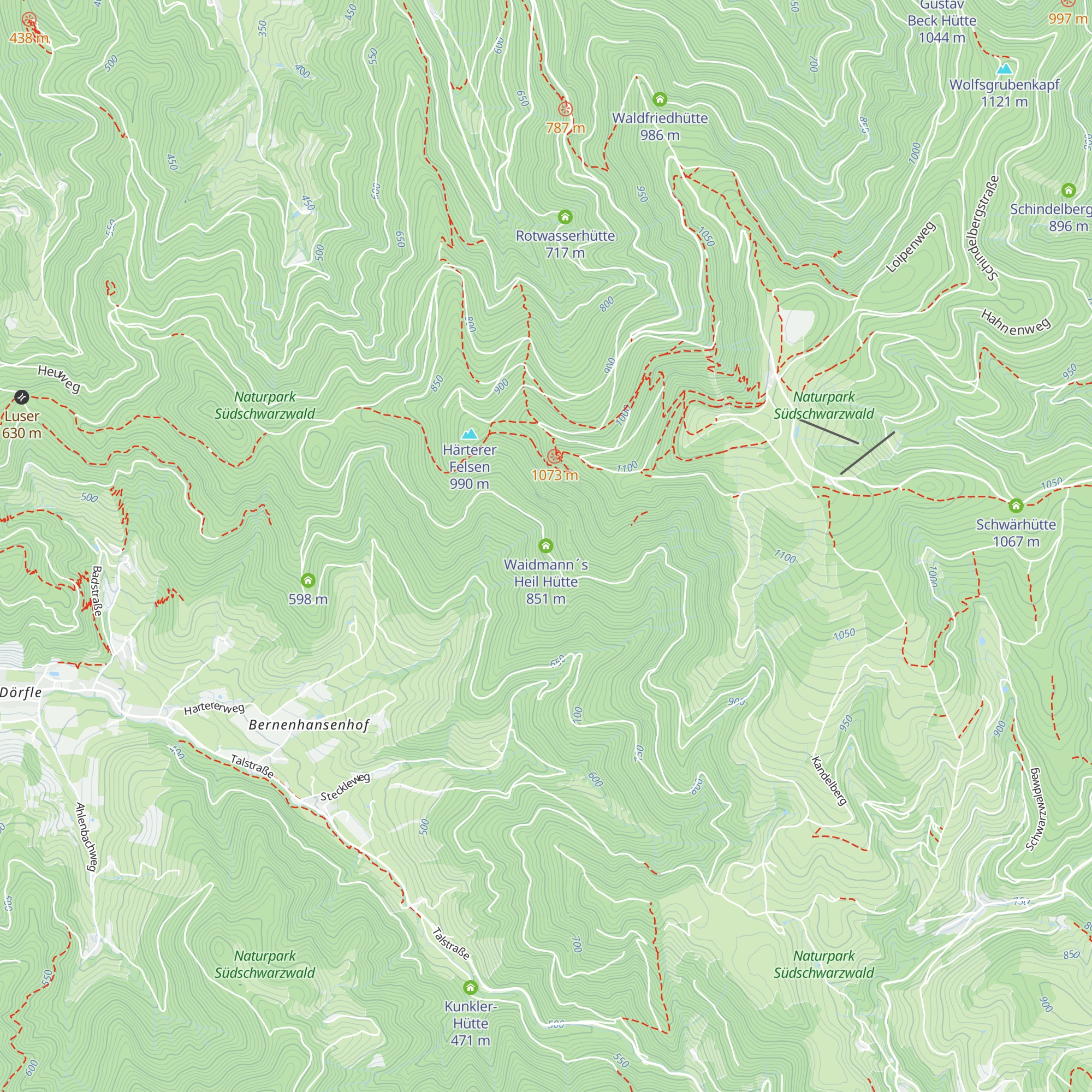 Waidmann´s Heil Hütte map