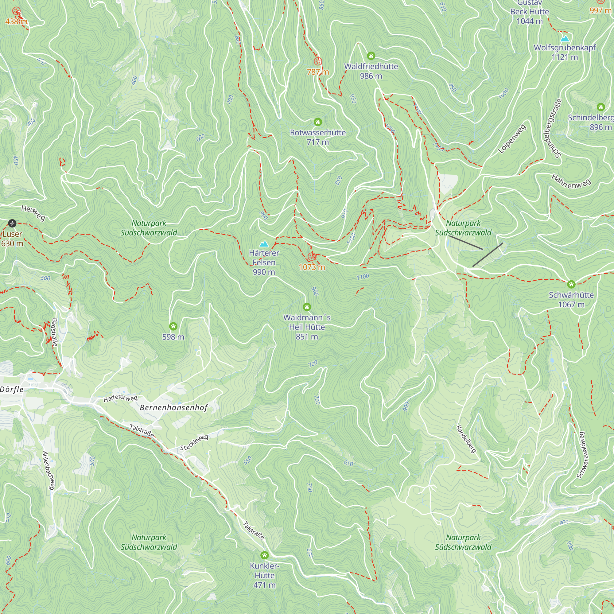 Waidmann´s Heil Hütte map