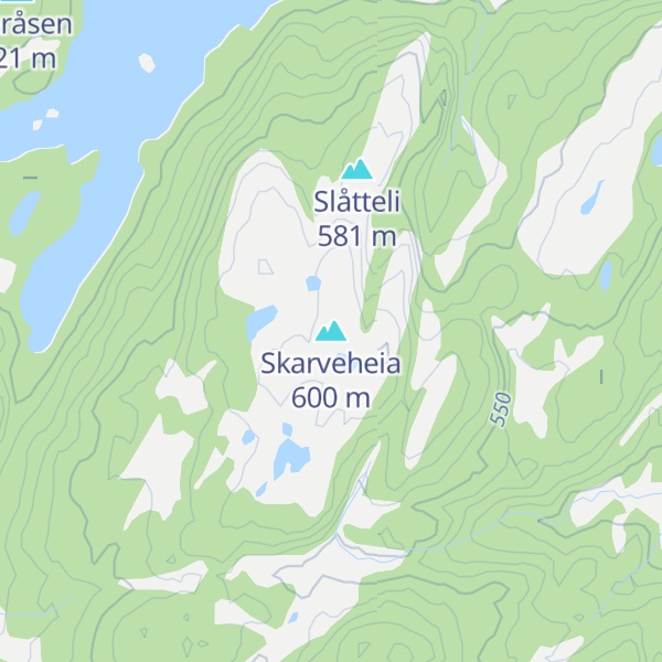 Map of Skarveheia