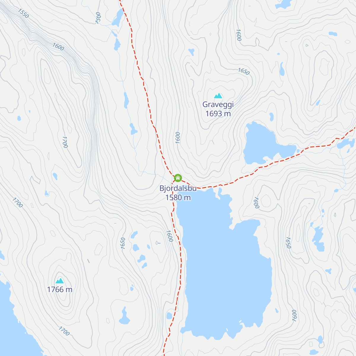 Bjordalsbu map