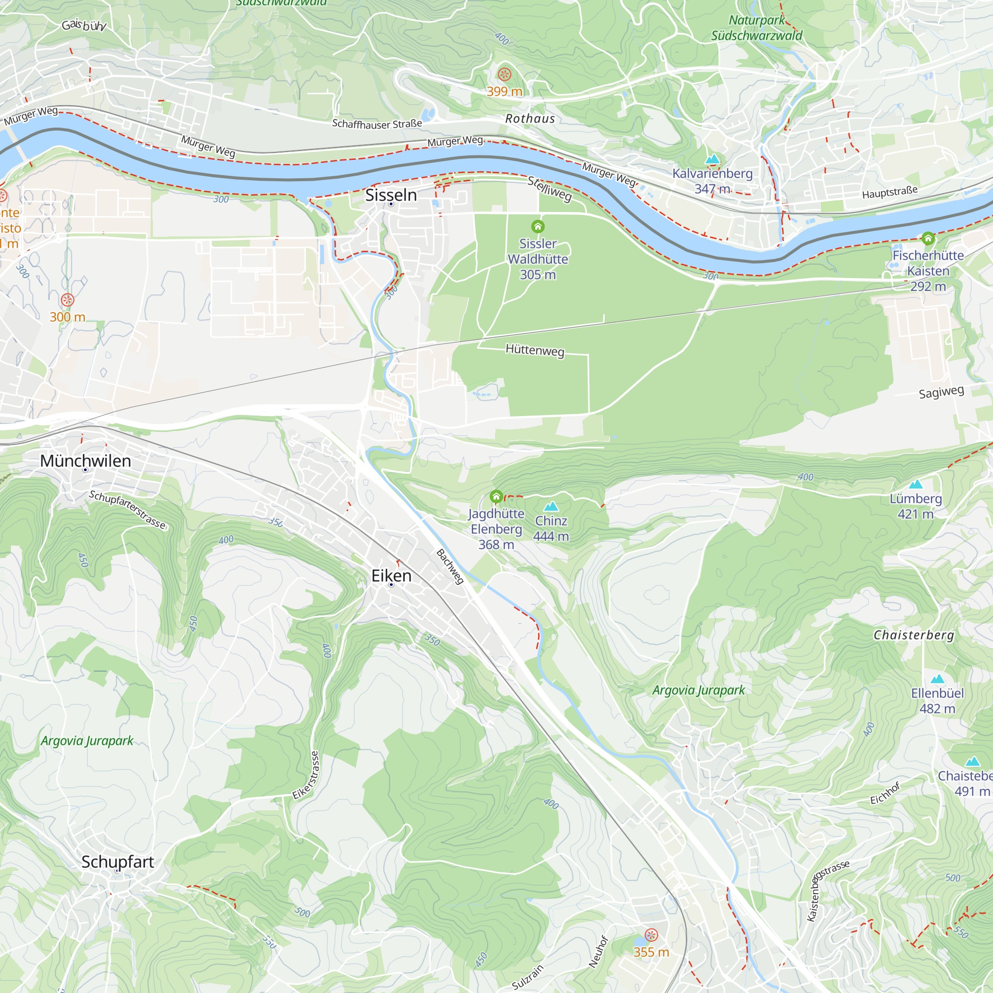 Jagdhütte Elenberg map