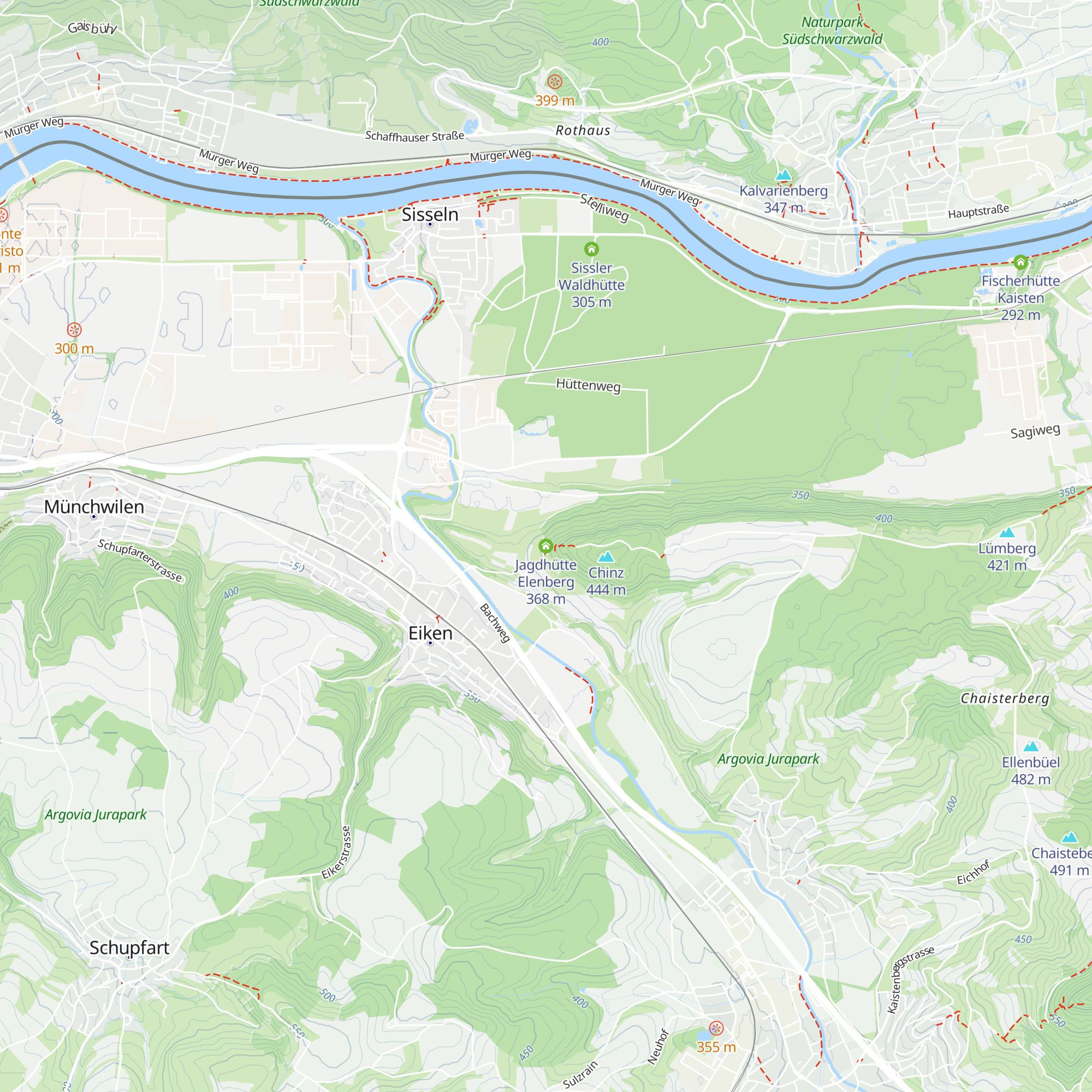 Jagdhütte Elenberg map