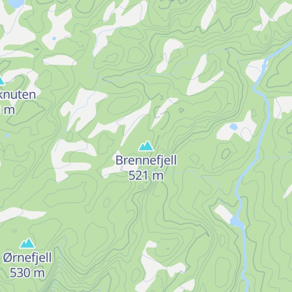 Map of Brennefjell
