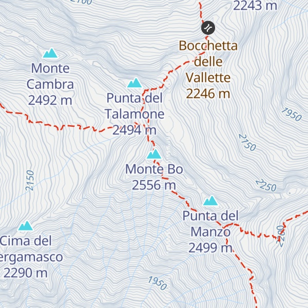 Map of Monte Bo