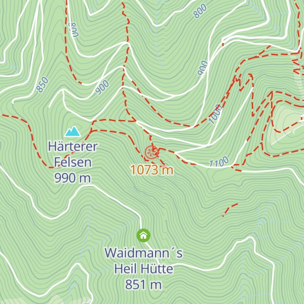 Map of Thomas-Hütte