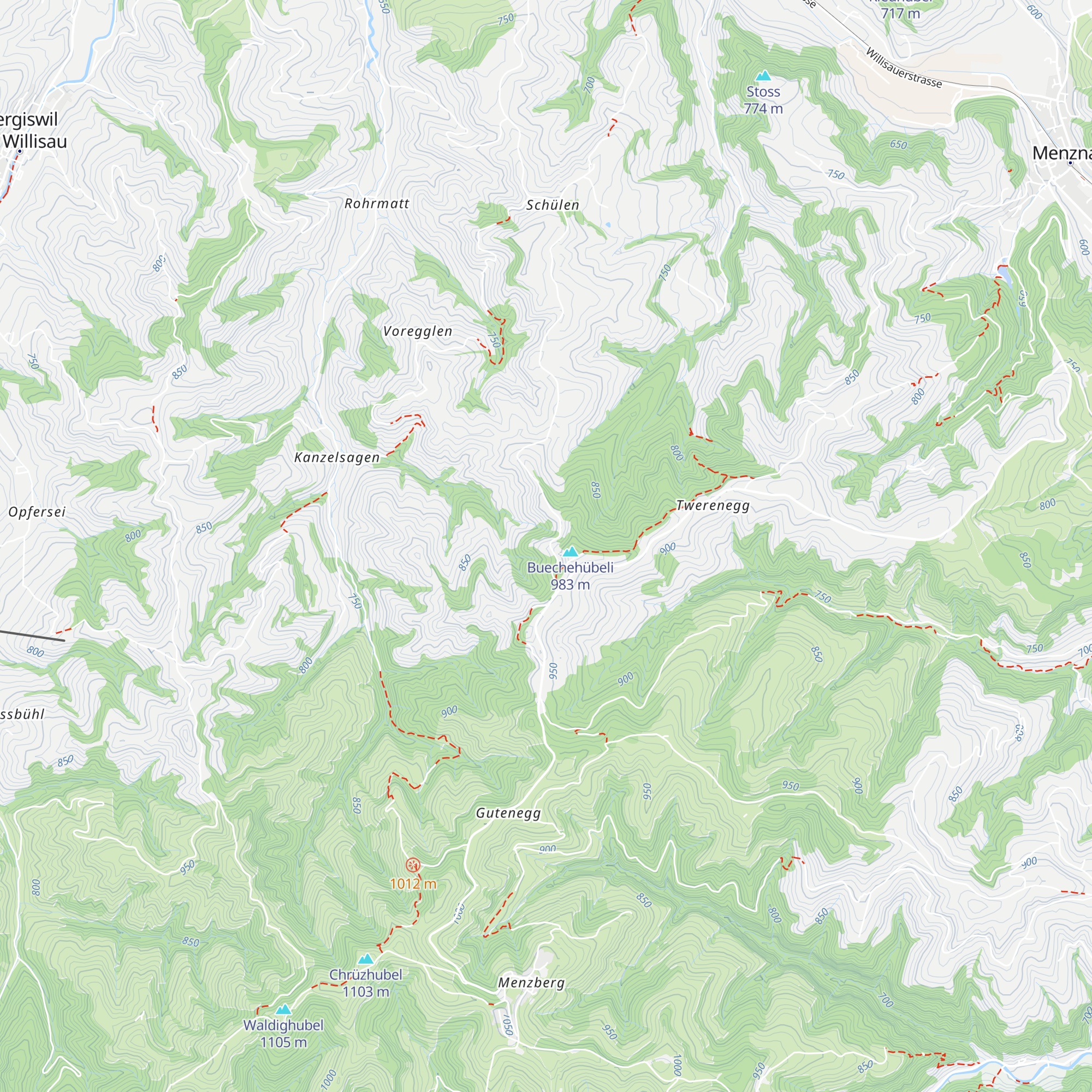 Hüttenweid map