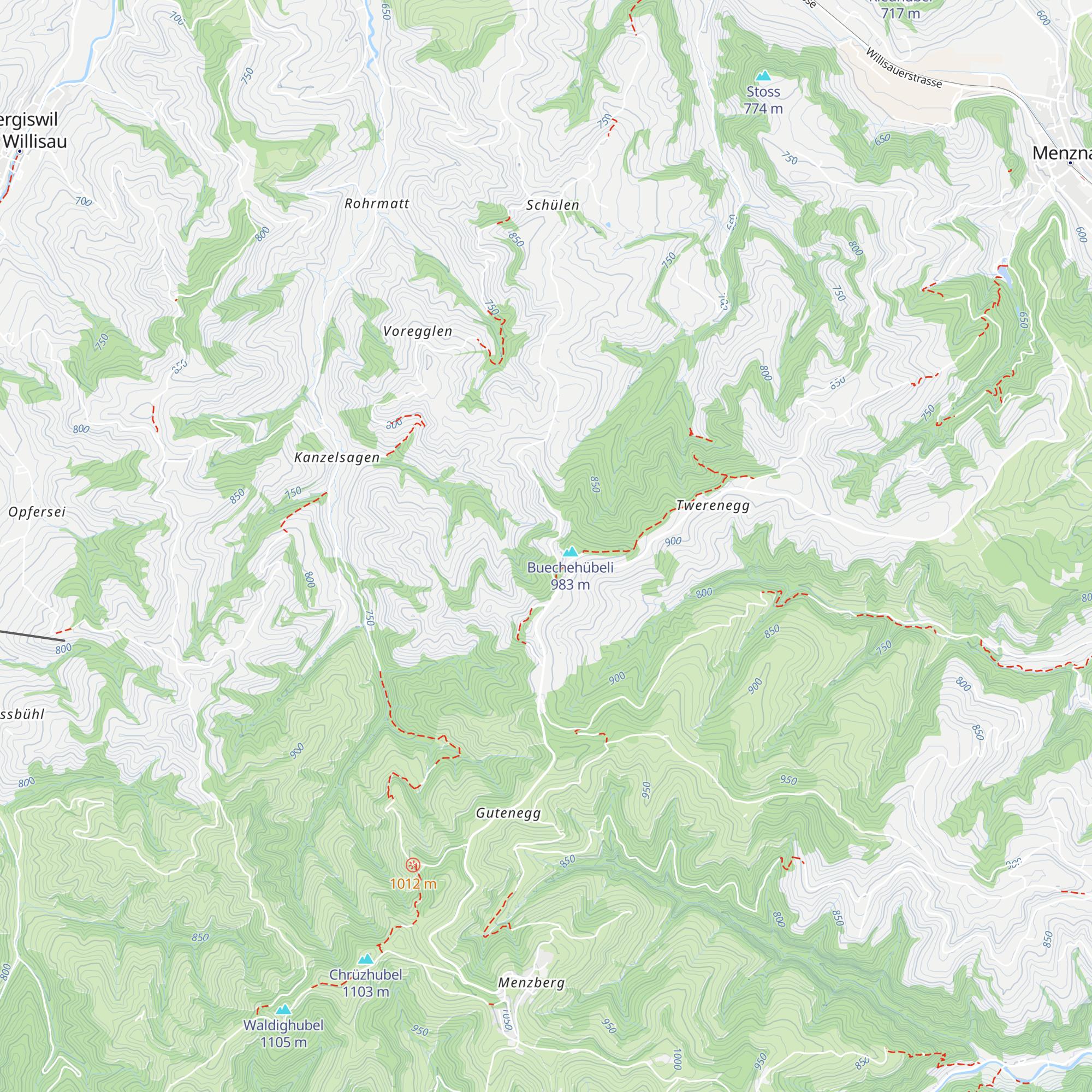 Hüttenweid map