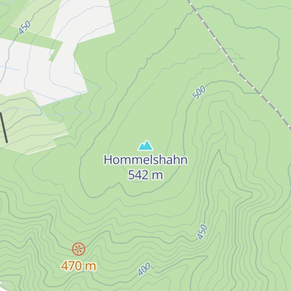 Map of Hommelshahn