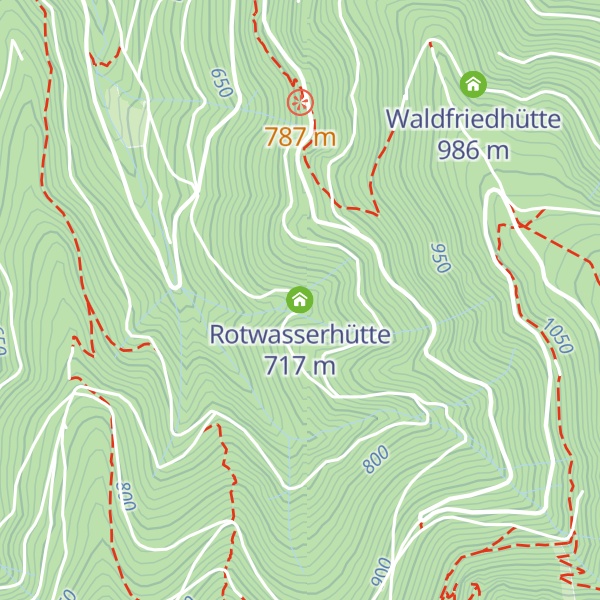 Map of Rotwasserhütte