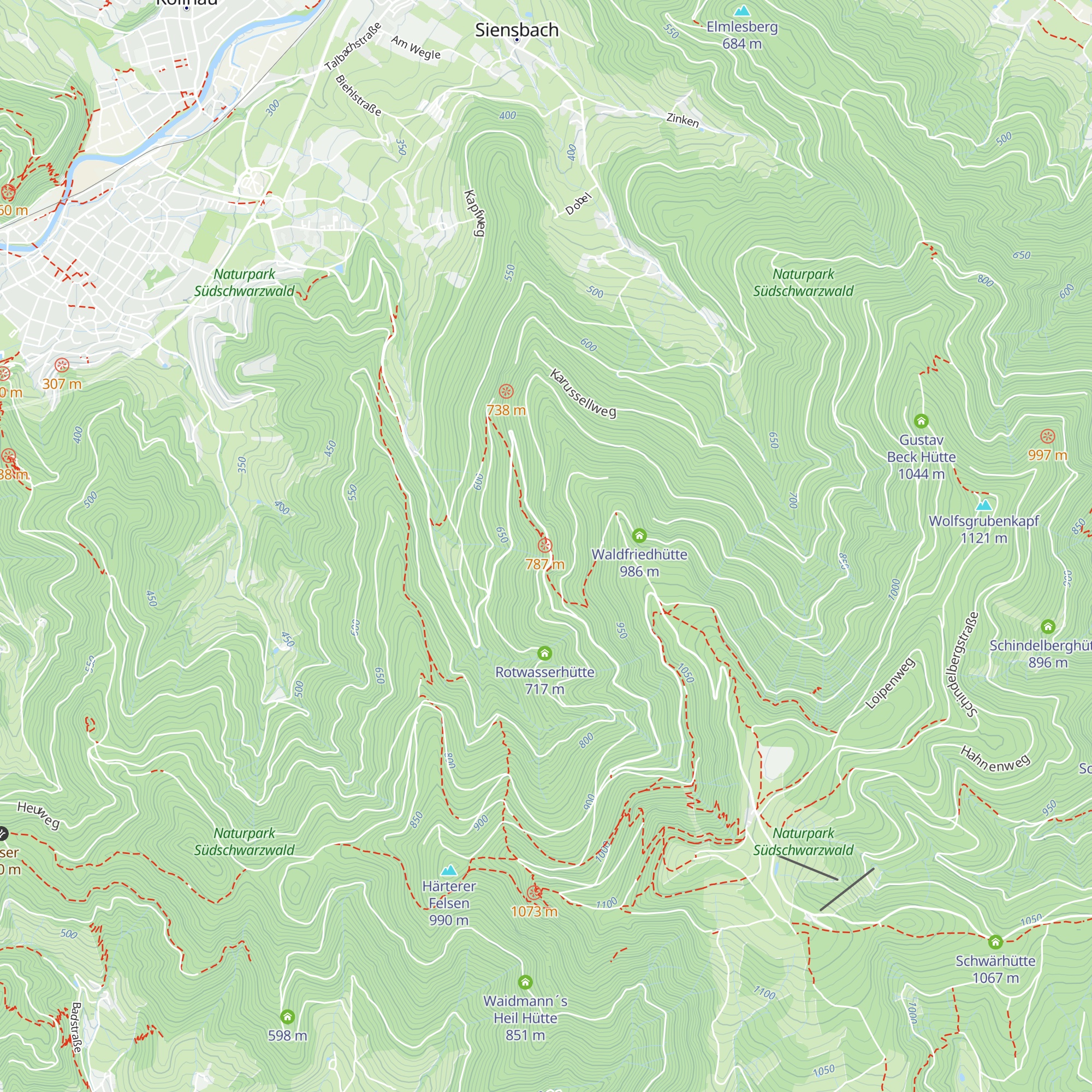 Gaisfelsenhütte/Alois-Rohrauer-Hütte map