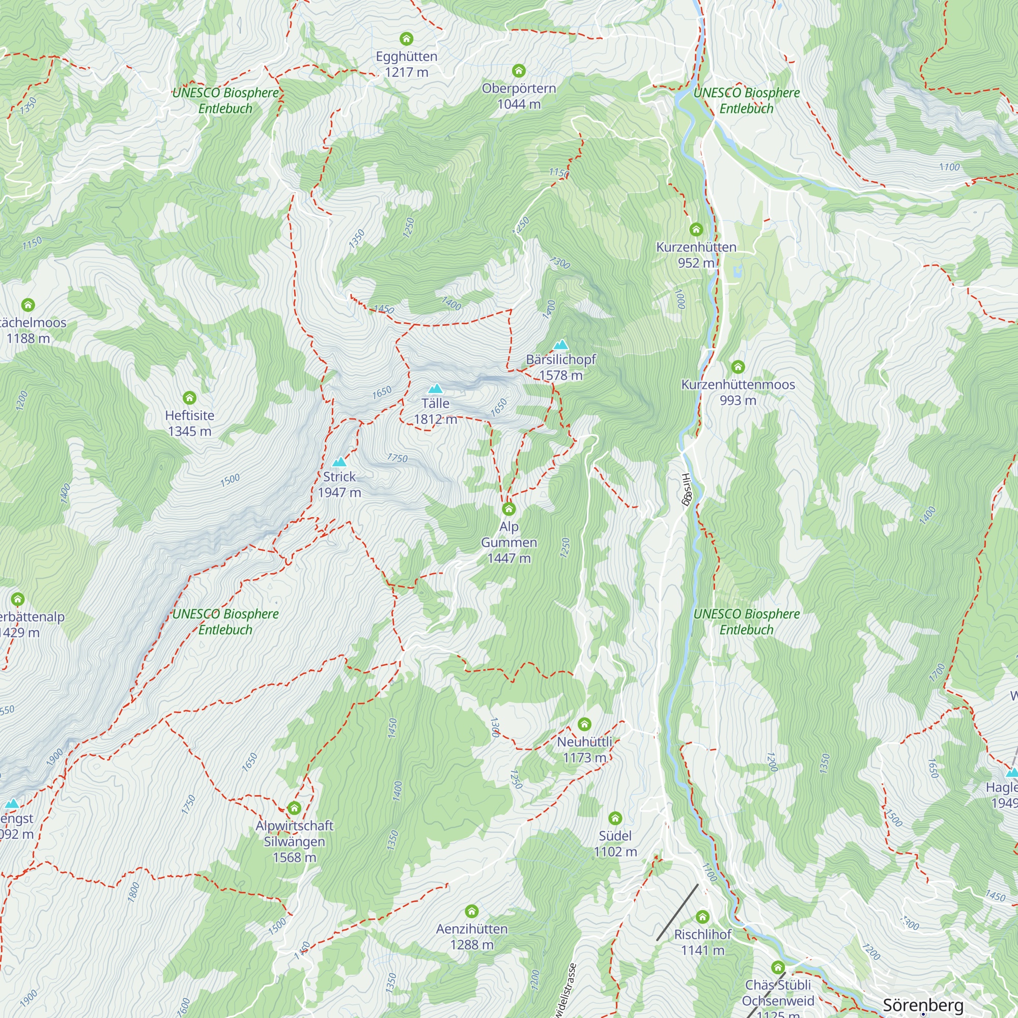 Alp Gummen map