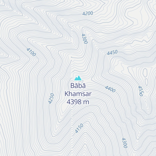Map of Bābā Khamsar