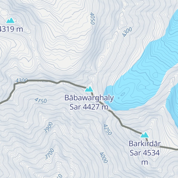 Map of Bābawarghaly Sar