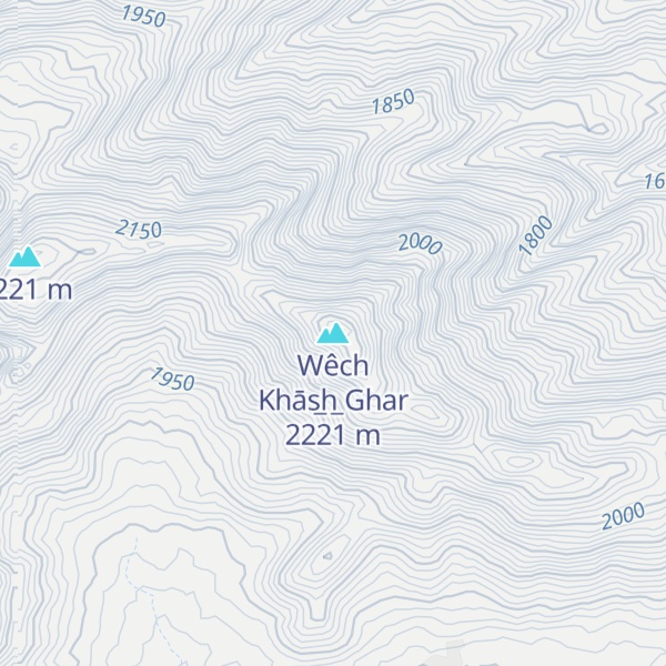 Map of Wêch Khās̲h̲ Ghar