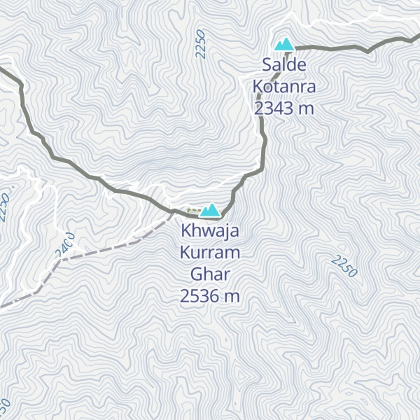 Map of Khwaja Kurram Ghar