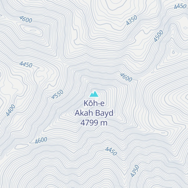 Map of Kōh-e Akah Bayd