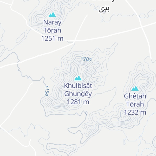 Map of Khulbisāt Ghunḏêy