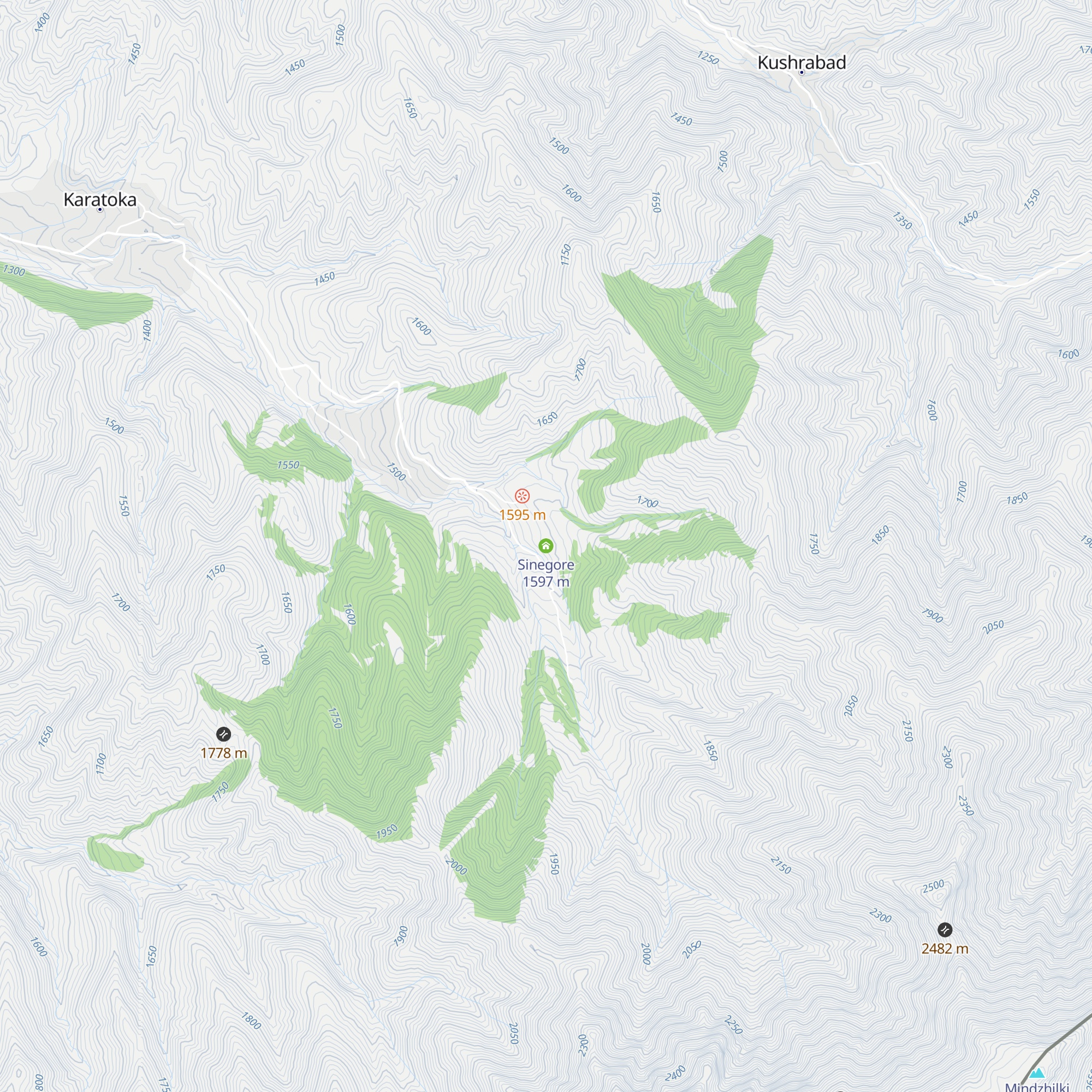 Sinegore map