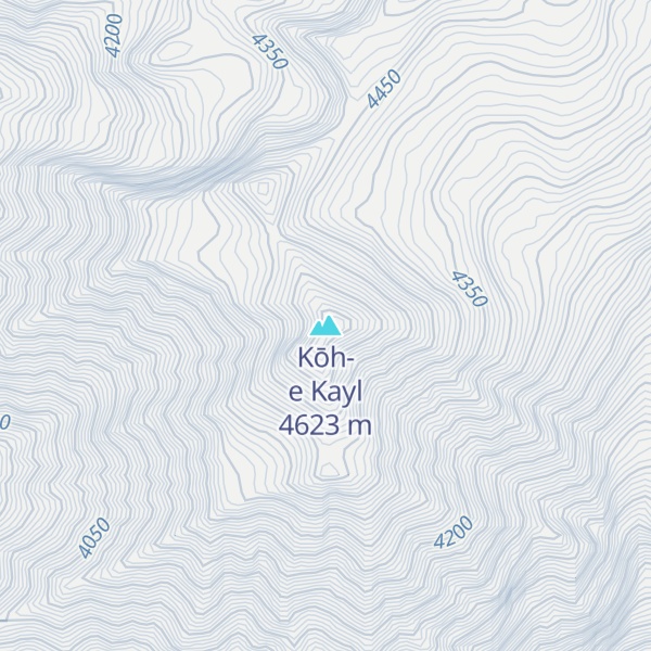 Map of Kōh-e Kayl