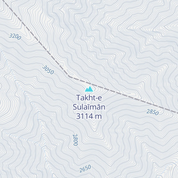 Map of Takht-e Sulaīmān