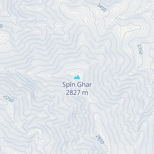 Map of Spīn Ghar