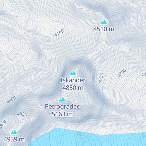 Map of Iskander