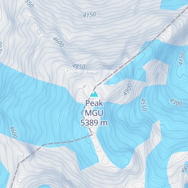 Map of Peak MGU