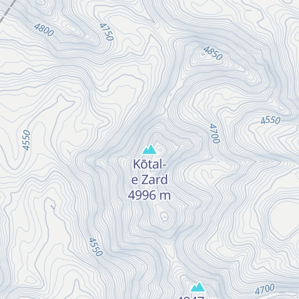 Map of Kōtal-e Zard
