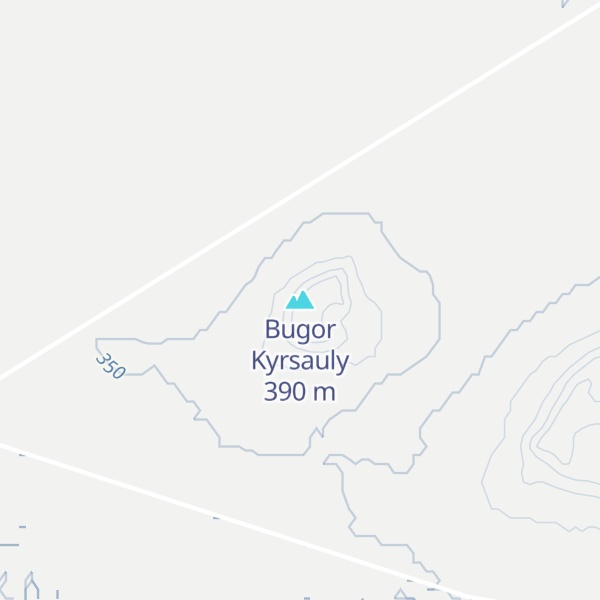 Map of Bugor Kyrsauly