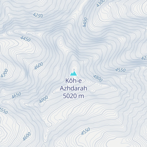 Map of Kōh-e Azhdarah