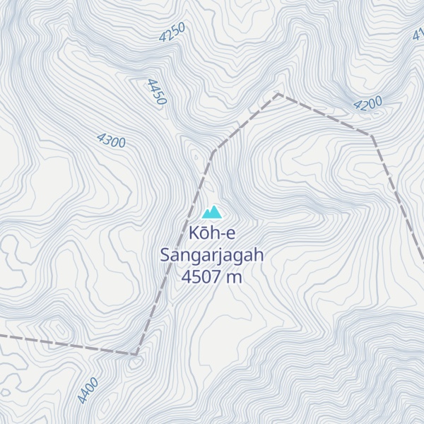 Map of Kōh-e Sangarjagah