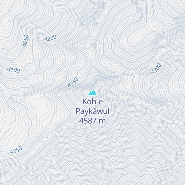 Map of Kōh-e Paykāwul