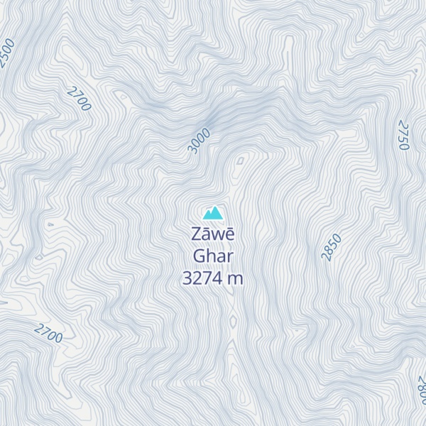 Map of Zāwē Ghar
