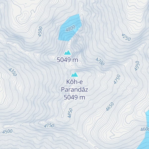 Map of Kōh-e Parandāz