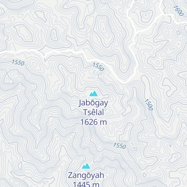 Map of Jabōgay Tsêlaī