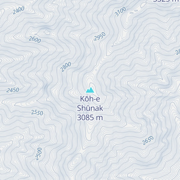 Map of Kōh-e Shūnak