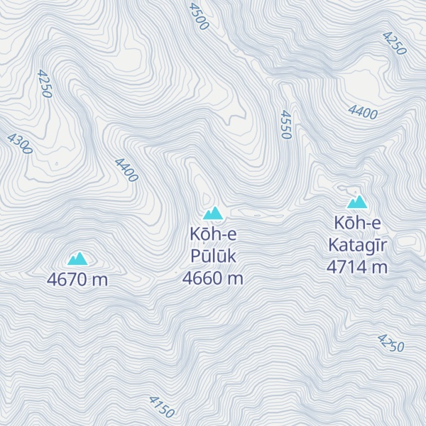 Map of Kōh-e Pūlūk