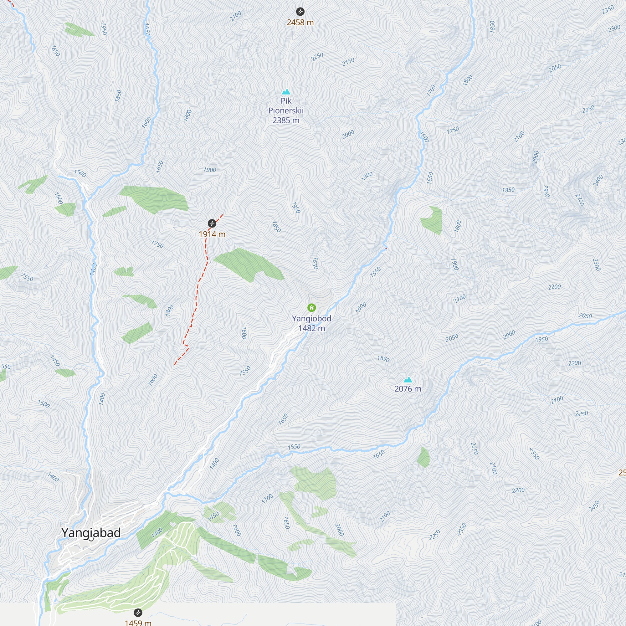 Turbaza Yangiabad map