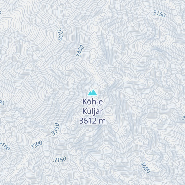 Map of Kōh-e Kūljar