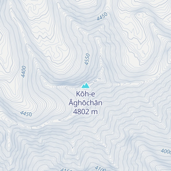 Map of Kōh-e Āghōchān