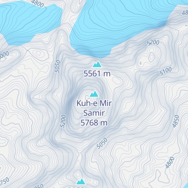 Map of Kuh-e Mir Samir