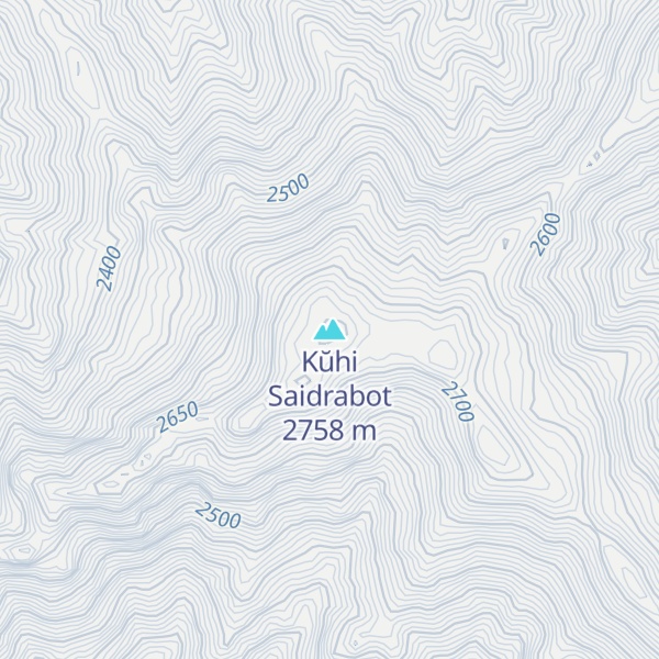 Map of Kŭhi Saidrabot