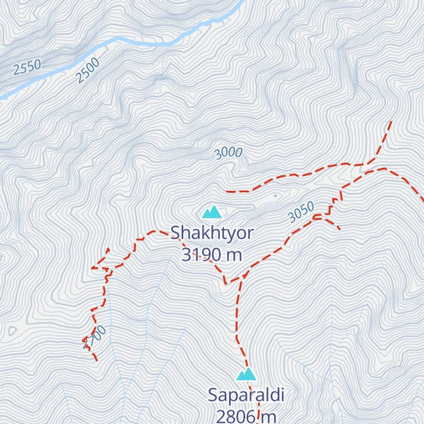 Map of Shakhtyor