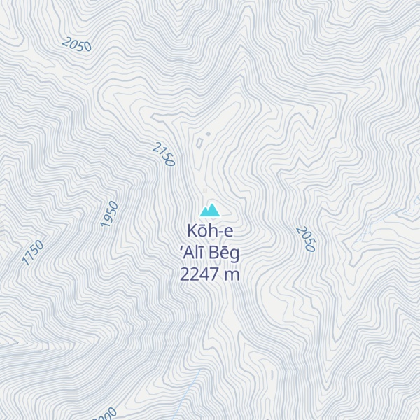 Map of Kōh-e ‘Alī Bēg