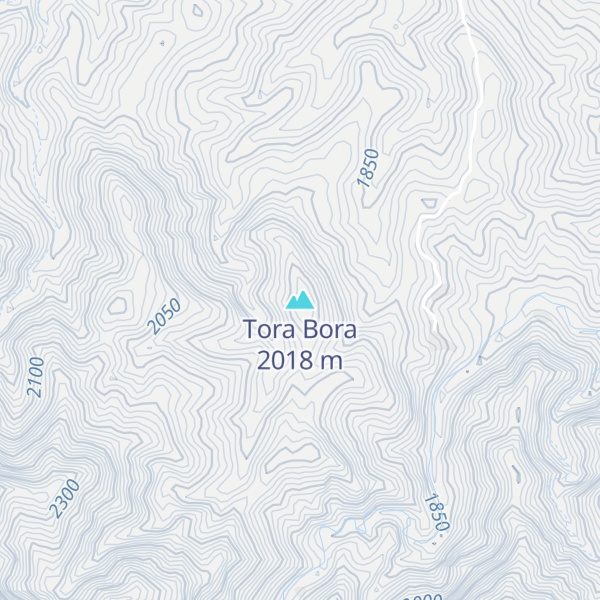 Map of Tora Bora